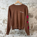 Chrome Hearts Matty Boy Structure Crewneck Brown Sz XS