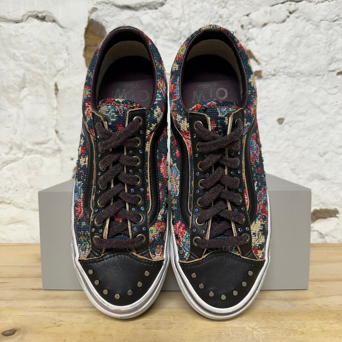 Vans OTW Old Skool 36 Vibram Floral Rivets Black Sz 9