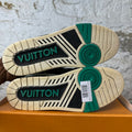 Louis Vuitton Green Black White Skate Sneaker Sz 10.5 (9LV)