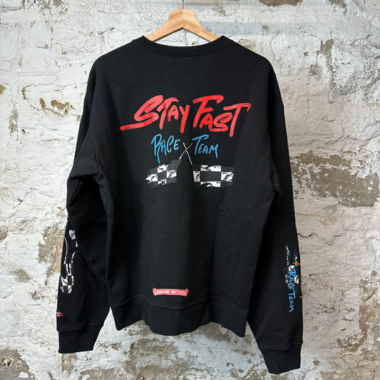 Chrome Hearts Matty Boy Stay Fast Crewneck Black Sz L