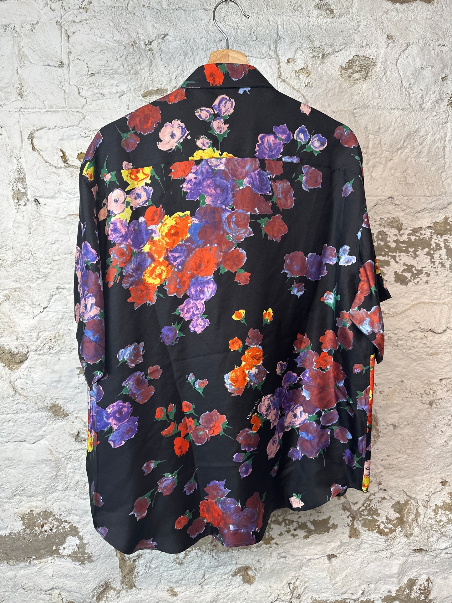 Dior Kaws Floral Button Up Shirt Sz L
