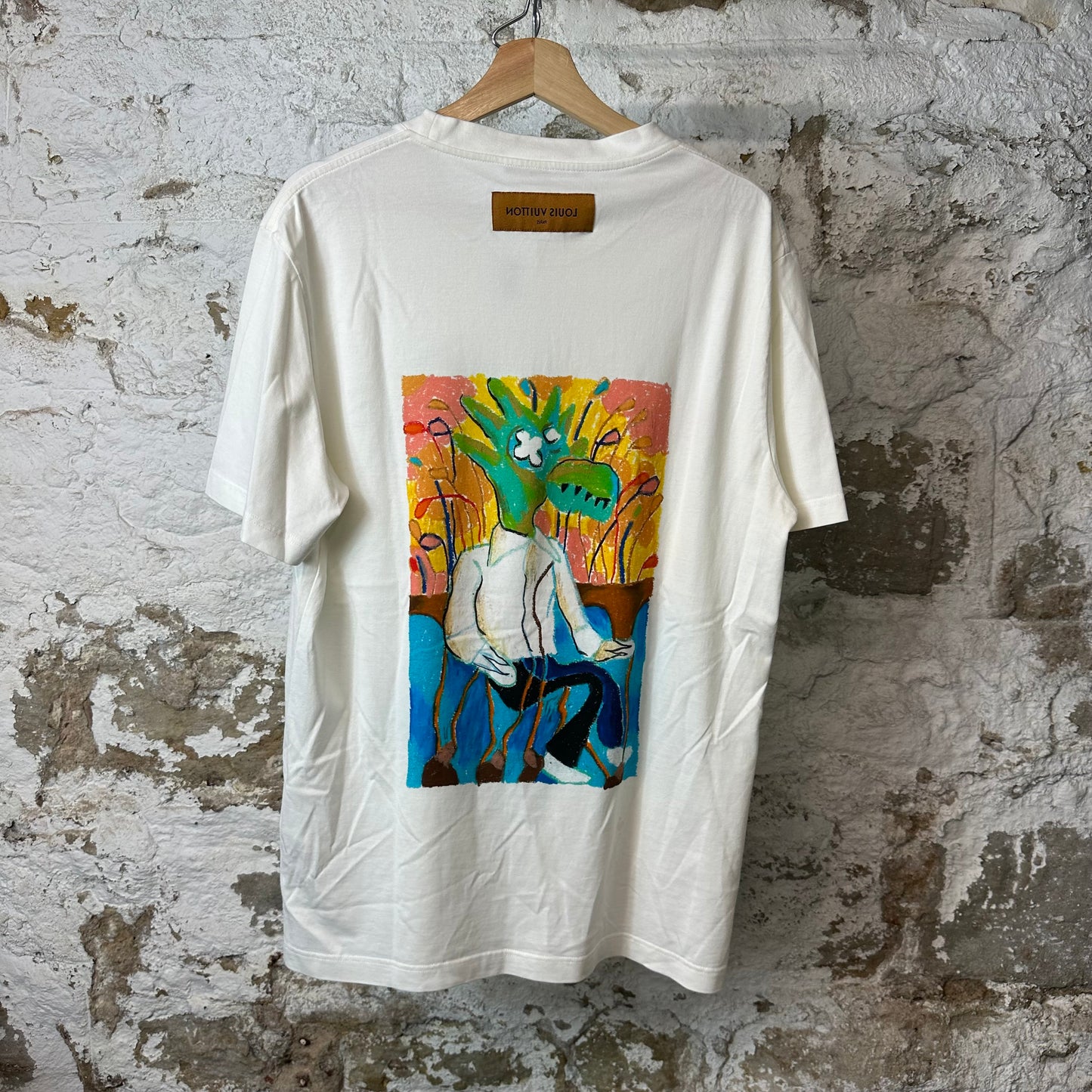 Louis Vuitton Cartoon Bird T-shirt White Sz L