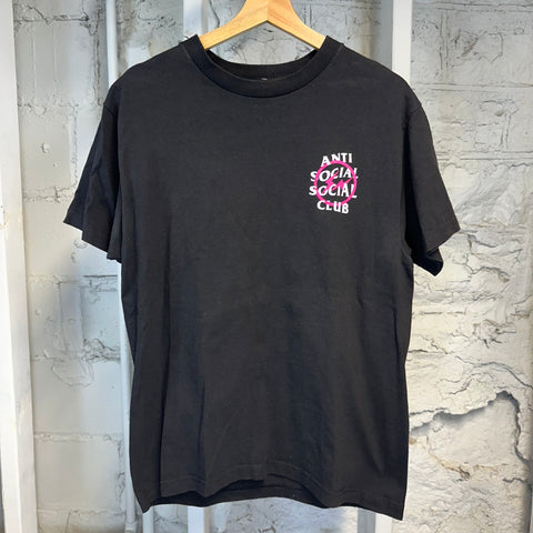 ASSC Pink Fragment T-shirt Black Sz M