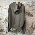 Rick Owens DRKSHDW Gray Zip Up Hoodie Sz XXL