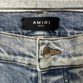 Amiri Plain Washed Blue Denim Jeans Sz 31