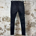 Amiri Cherub Logo Black Denim Jeans Sz 29