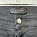 Amiri Knee Rip Plain Faded Black Denim Jeans Sz 38