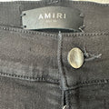 Amiri MX1 Black Paisley Black Denim Jeans Sz 36