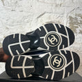 Chanel Red CC Tricolor Tweed Sneaker Sz 8.5 (41.5)