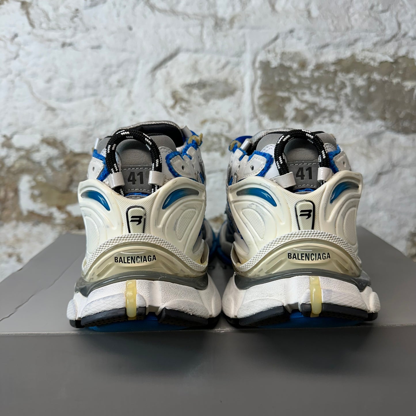 Balenciaga Runner Blue Grey White Sneaker Sz 8 (41)