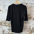 Chrome Hearts Embroidered CH Logo Waffle Black Shirt Sz M