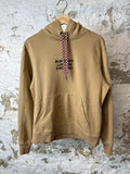 Burberry Brown Embroidered Pullover Hoodie Sz S