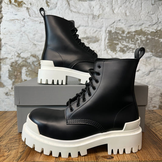 Balenciaga Black White Strike Boot Sz 5.5 (37.5)