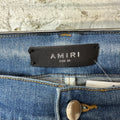 Amiri Plain Blue Honeycomb Denim Jeans Sz 30