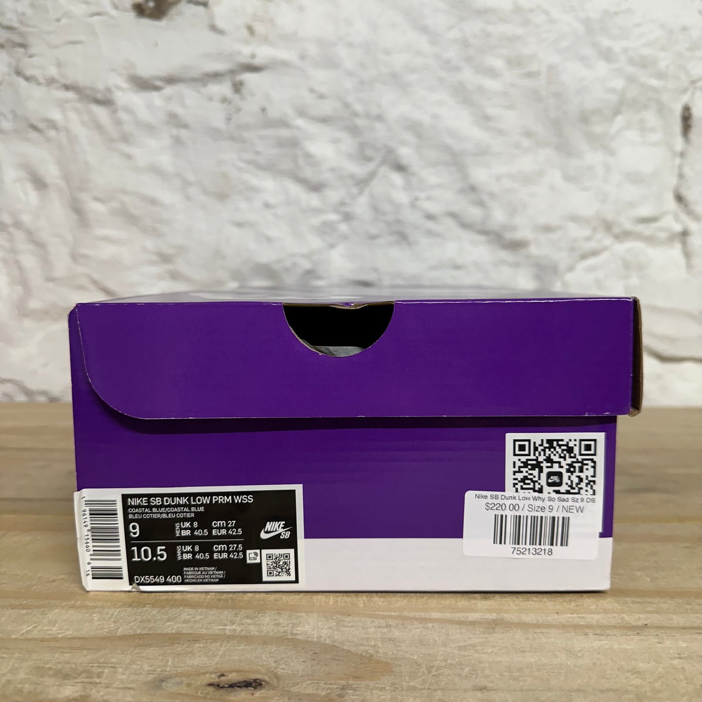 Nike SB Dunk Low Why So Sad Sz 9 DS