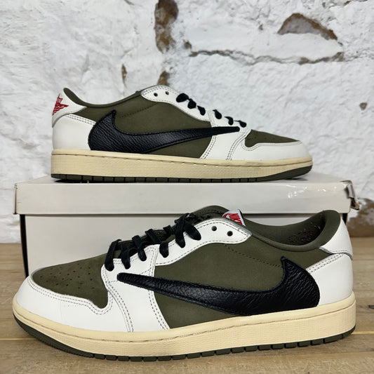 Air Jordan 1 Low Travis Scott Medium Olive Sz 9