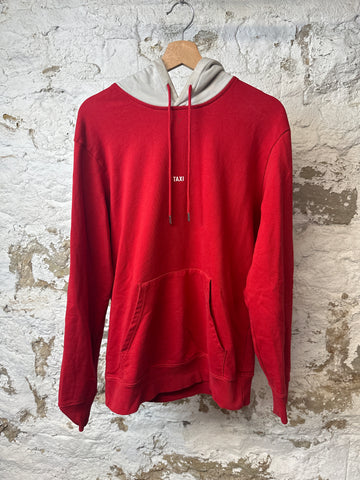 Helmut Lang Taxi Red Hoodie Sz M