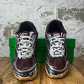 Bottega Veneta Burgundy Silver Orbit Sneaker Sz 6 (38) DS