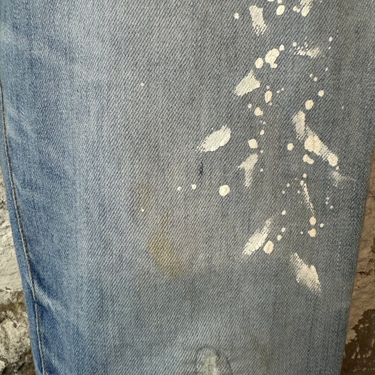 Amiri MX1 Light Denim Patch Blue Denim Jeans Sz 30