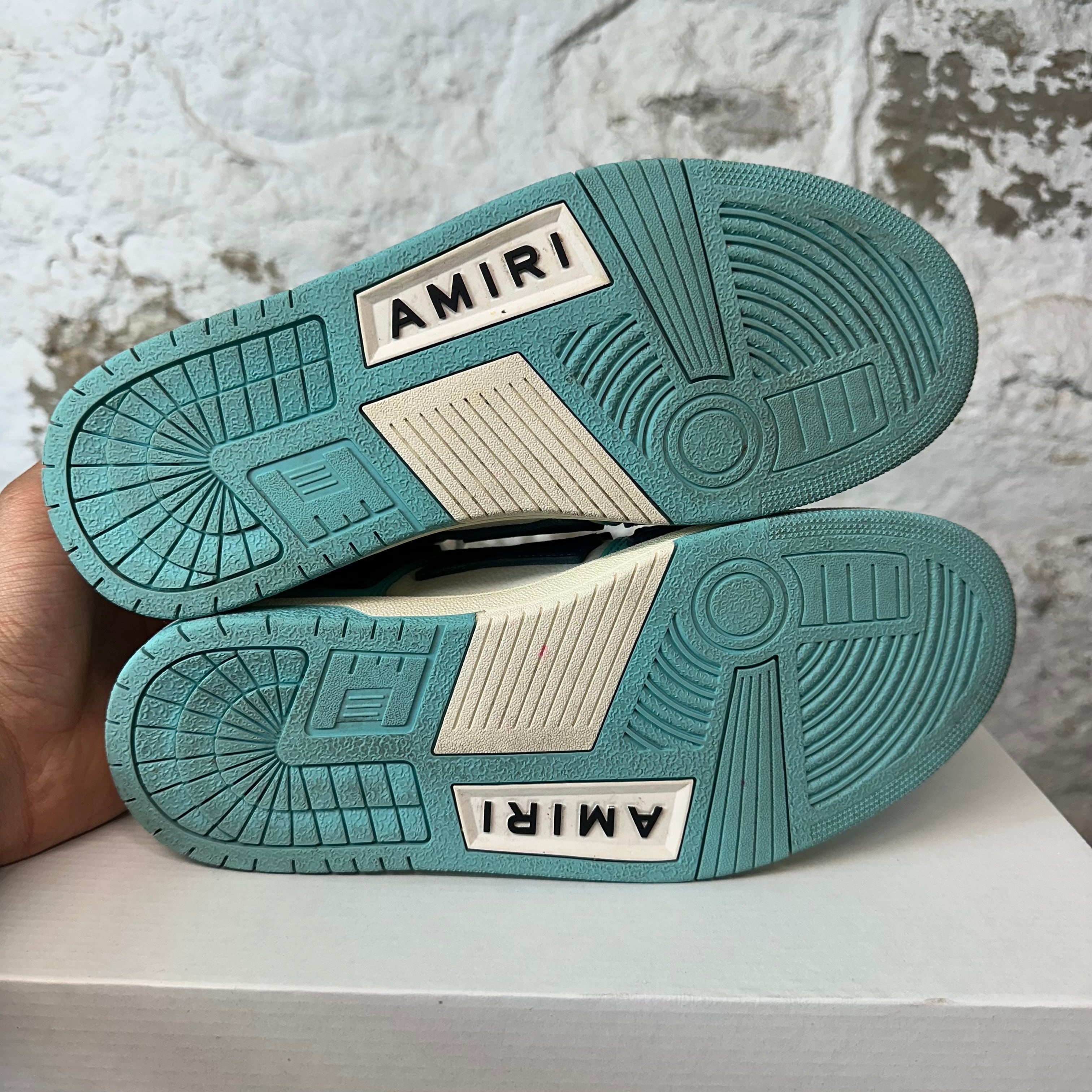 Amiri Blue Skeleton Teal White Low Sneaker Sz 6.5 (39) – The