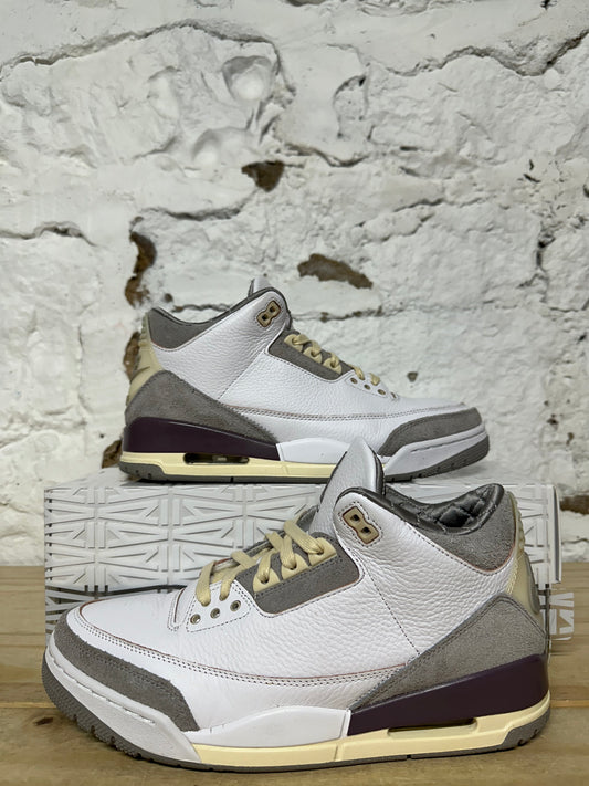 Air Jordan 3 A Ma Maniere White Sz 9 (10.5W)