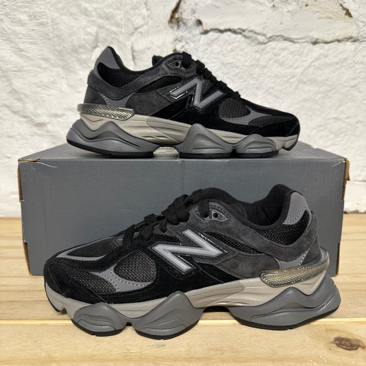 New Balance 9060 Black Castlerock Grey Sz 4 DS