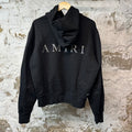 Amiri Crystal AM Hoodie Black Sz M