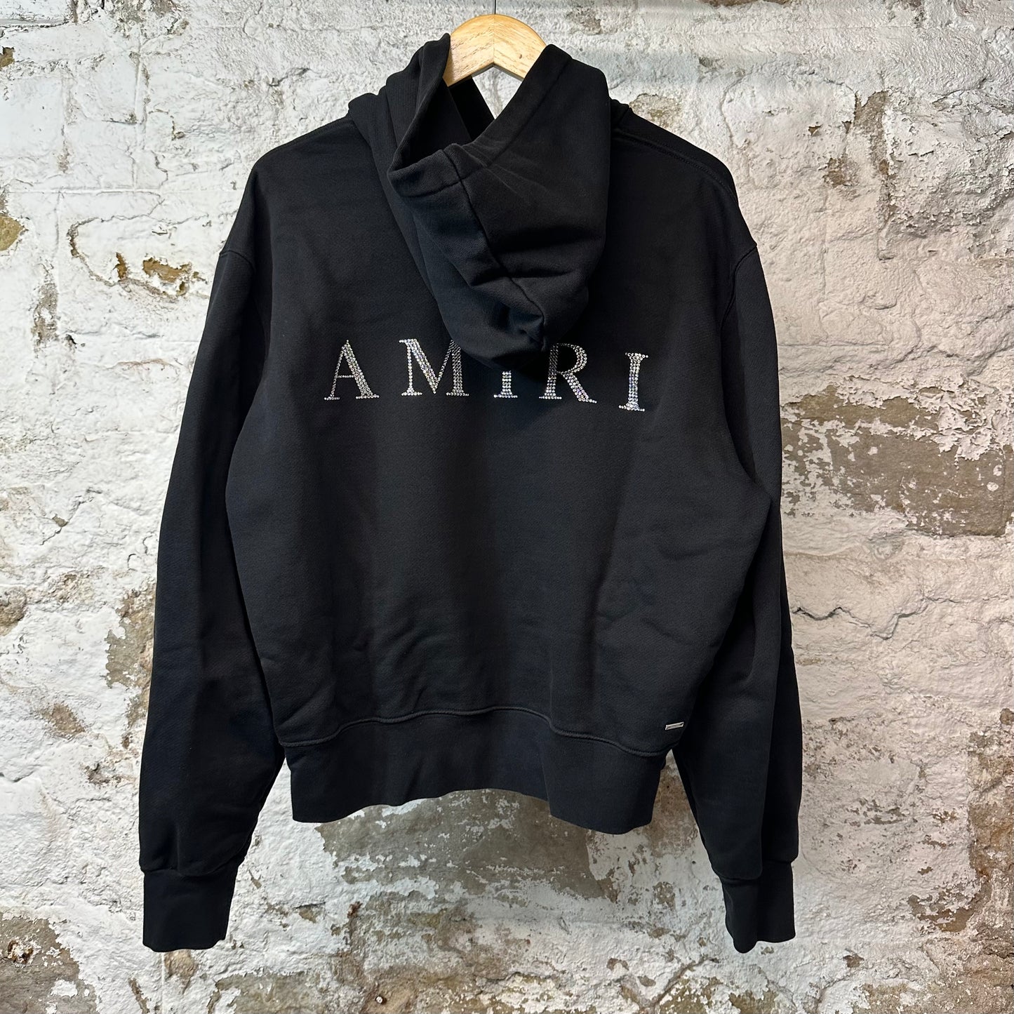 Amiri Crystal AM Hoodie Black Sz M