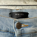 Amiri MX1 Black White Tie Dye Blue Denim Jeans Sz 34