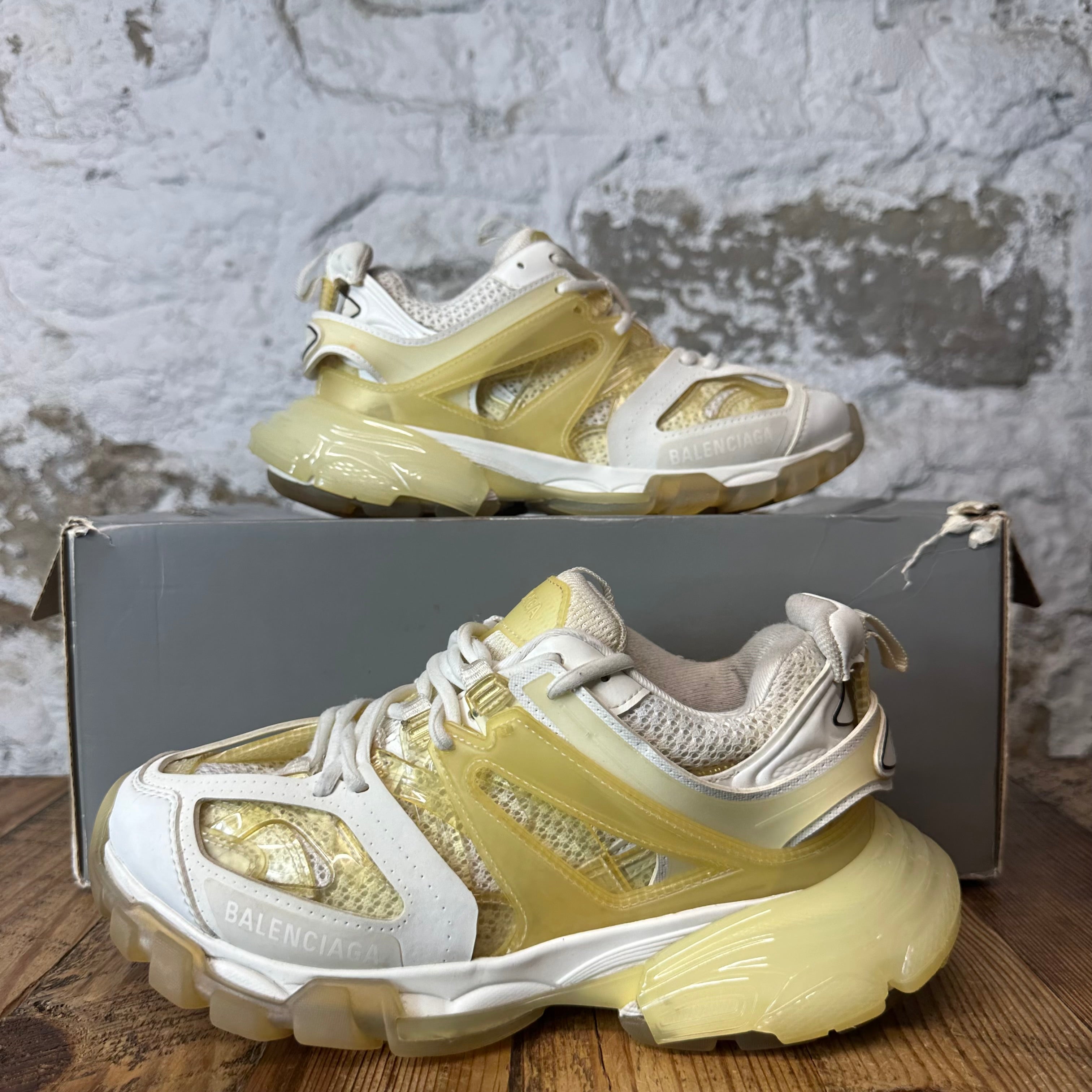 Balenciaga Track Runner Clear White Sneaker Sz 5 (37)