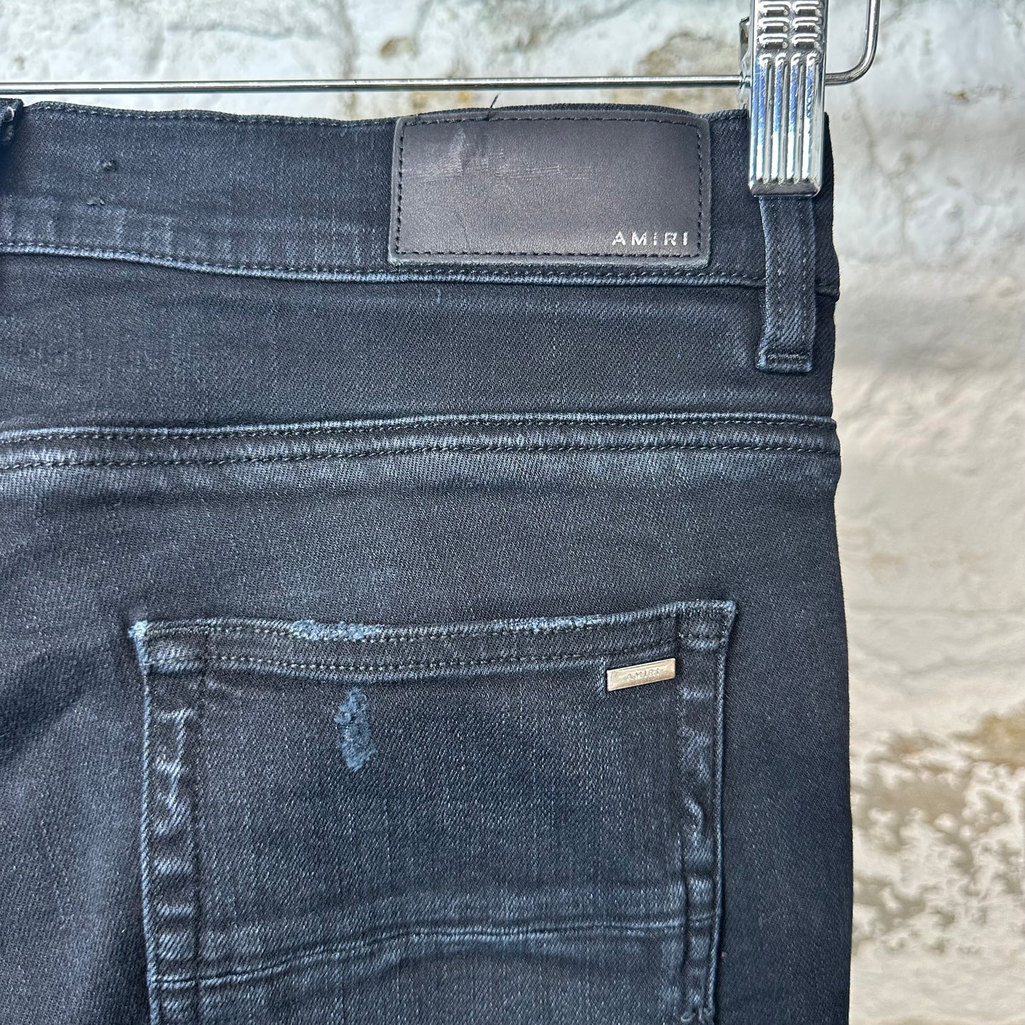 Amiri MX2 Brown Paisley Black Denim Jeans Sz 31