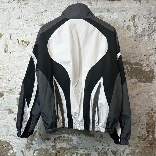 Vale Black White Gray Track Jacket Sz S