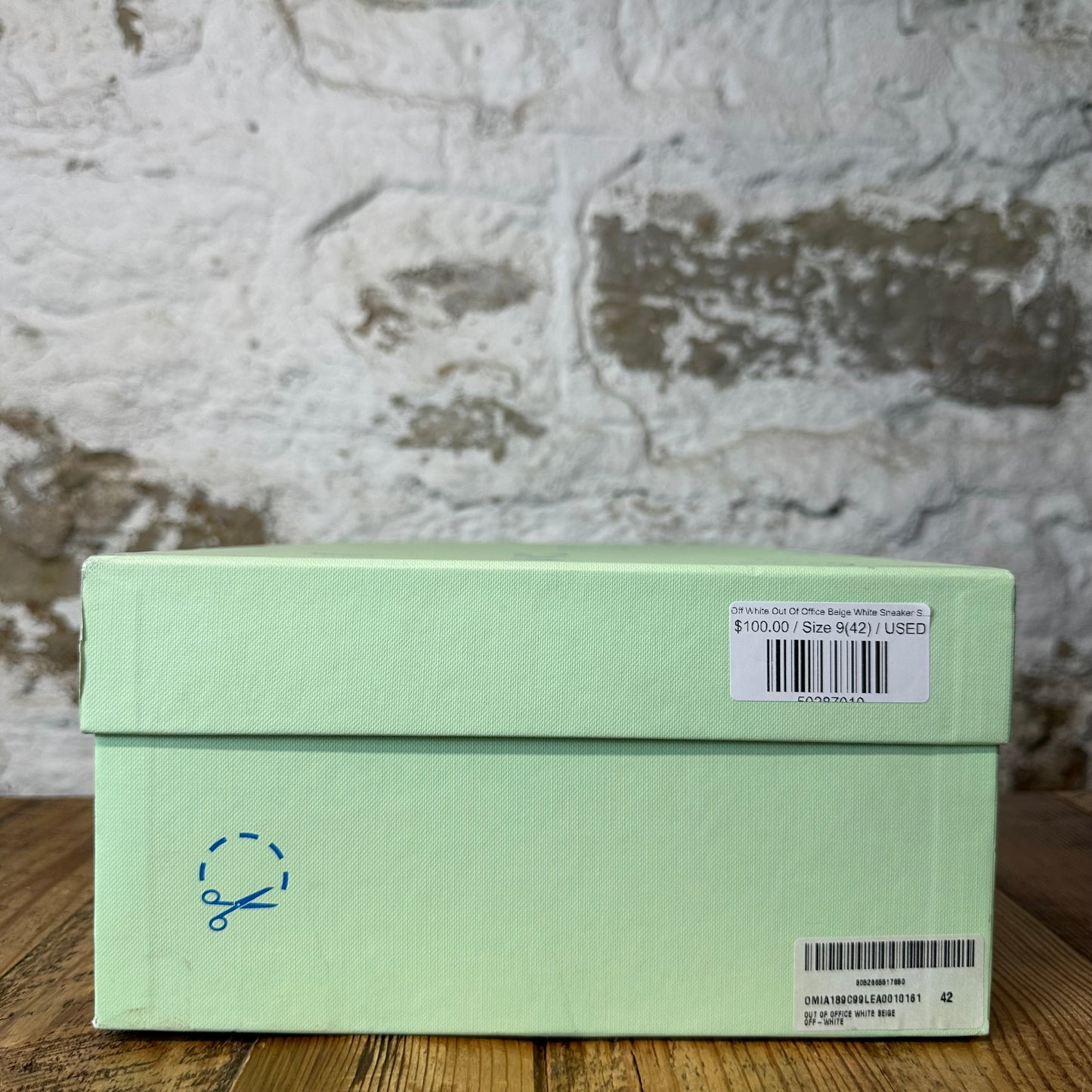 Off-White Out Of Office Beige White Sneaker Sz 9 (42)