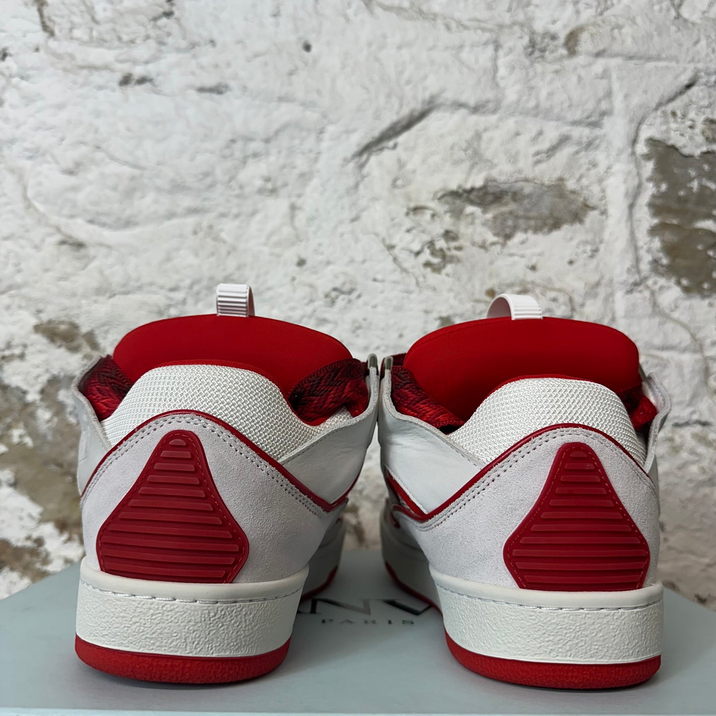 Lanvin Curb Red White Sneaker