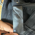 Amiri MX1 Cream Suede Black Denim Jeans Sz 28