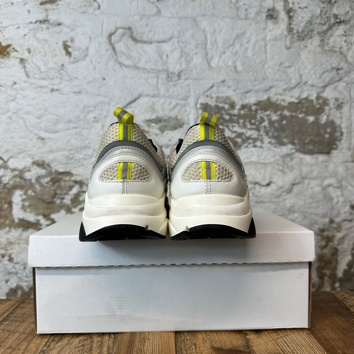 Dior B22 Grey White Yellow Sneaker Sz 12 (45)