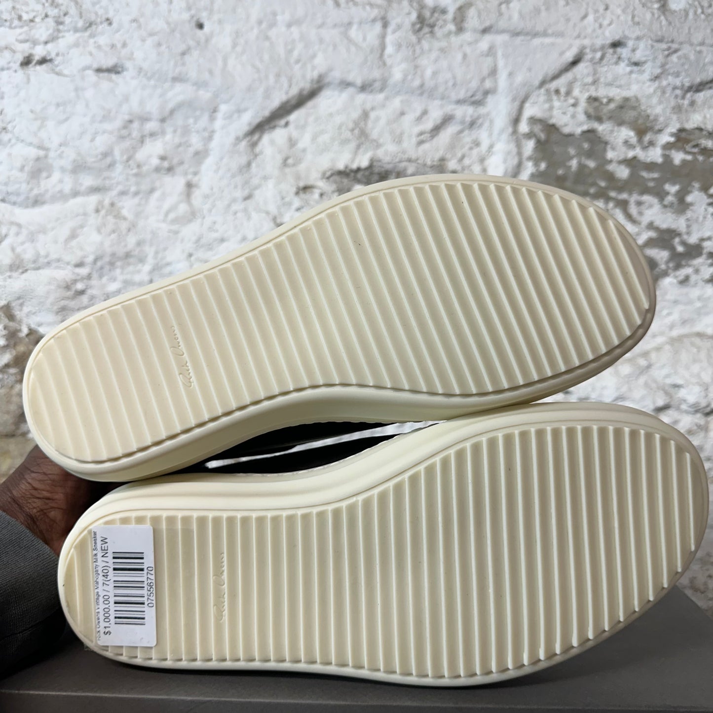 Rick Owens Vintage Mahogany Milk Sneaker DS