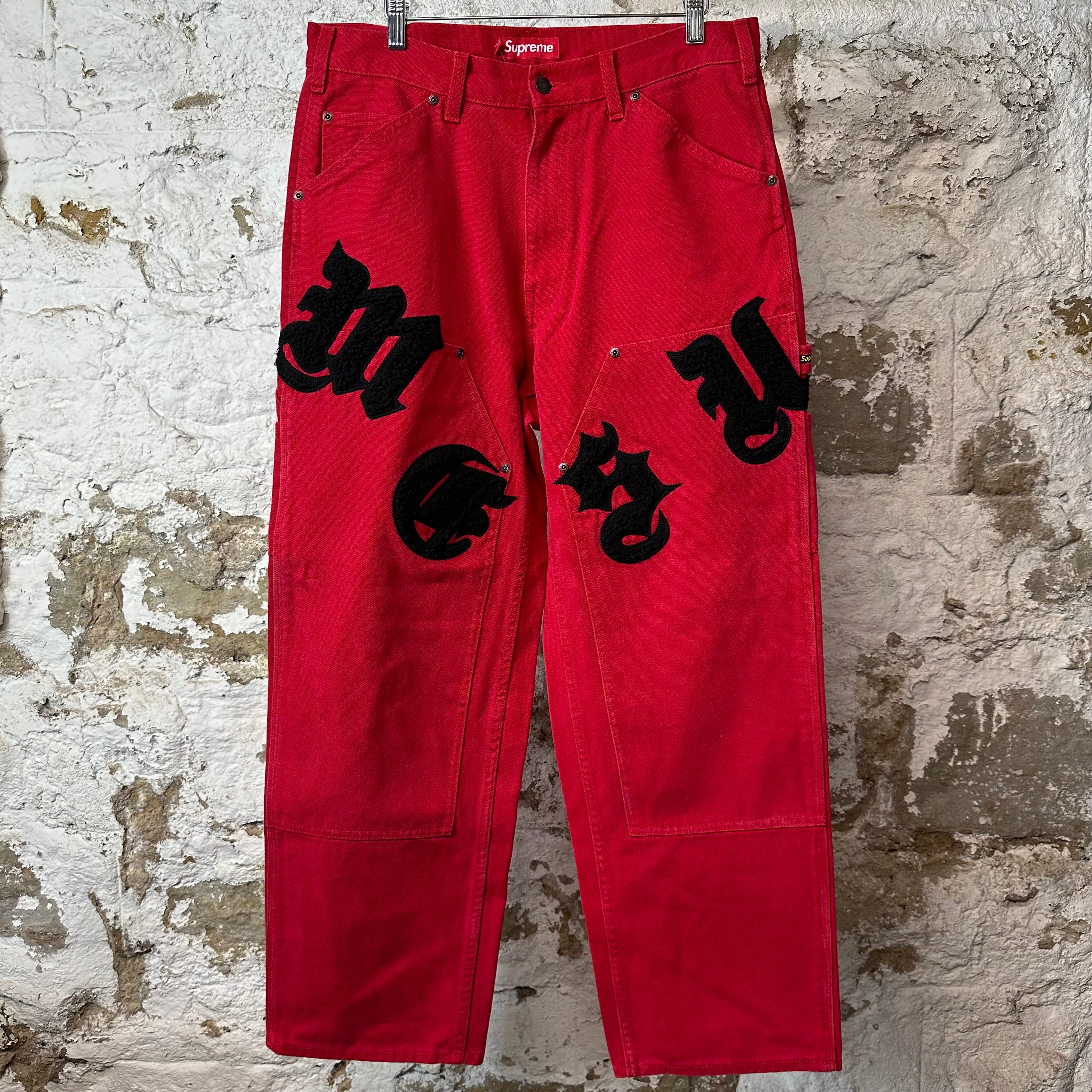 Supreme Old English Double Knee Painter Pants Sz 32