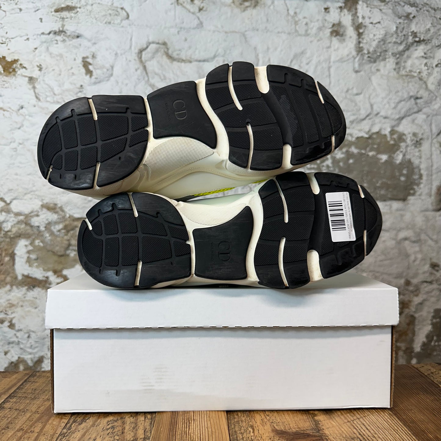 Dior B22 Grey White Yellow Sneaker Sz 12 (45)