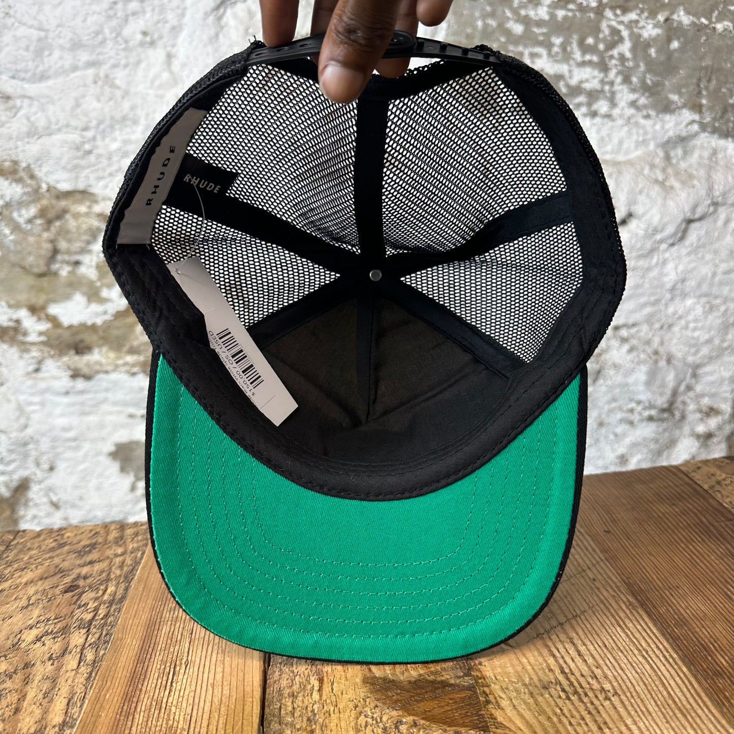 Rhude Black White Spade Trucker Hat