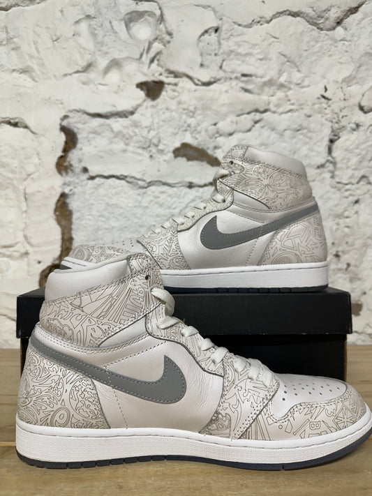 Air Jordan 1 High Laser White Sz 10.5