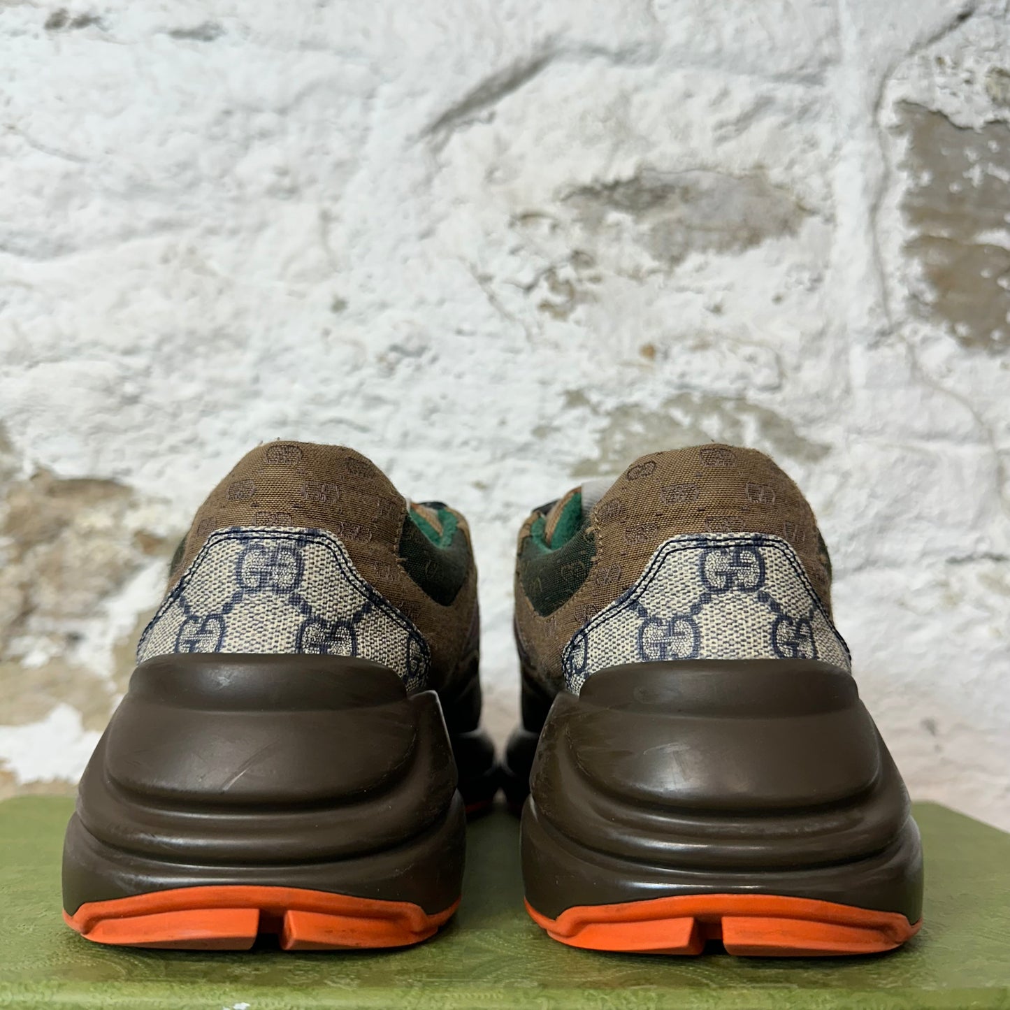 Gucci Rython Multicolor Brown Sneaker Sz 5 (37)