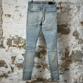 Amiri Multicolor Paisley Blue Denim Jeans Sz 29