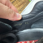 Prada Sport Black Leather Sneaker Sz 9.5 No Box