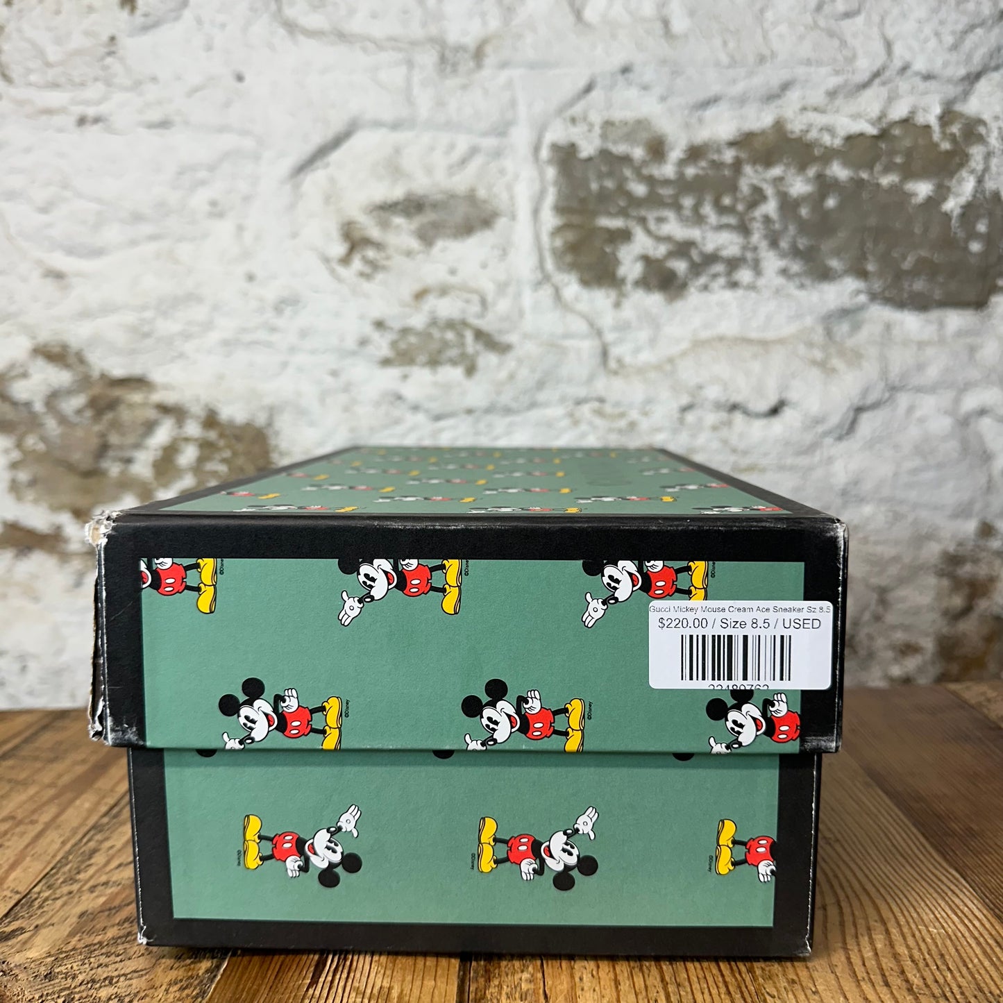 Gucci Mickey Mouse Cream Ace Sneaker Sz 8.5