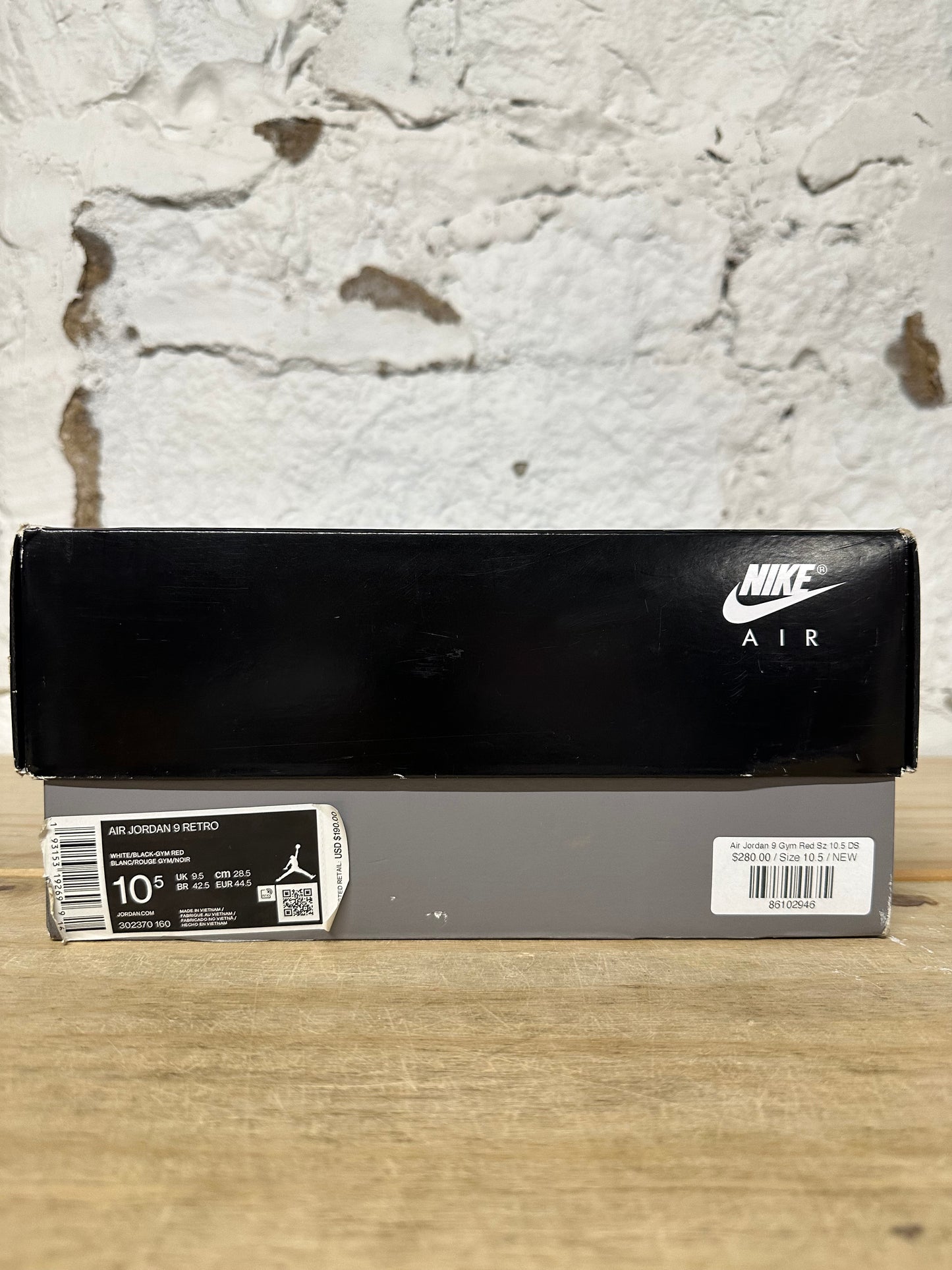 Air Jordan 9 Gym Red Sz 10.5 DS