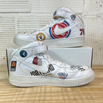 Nike Air Force 1 Mid Supreme NBA White Sz 12