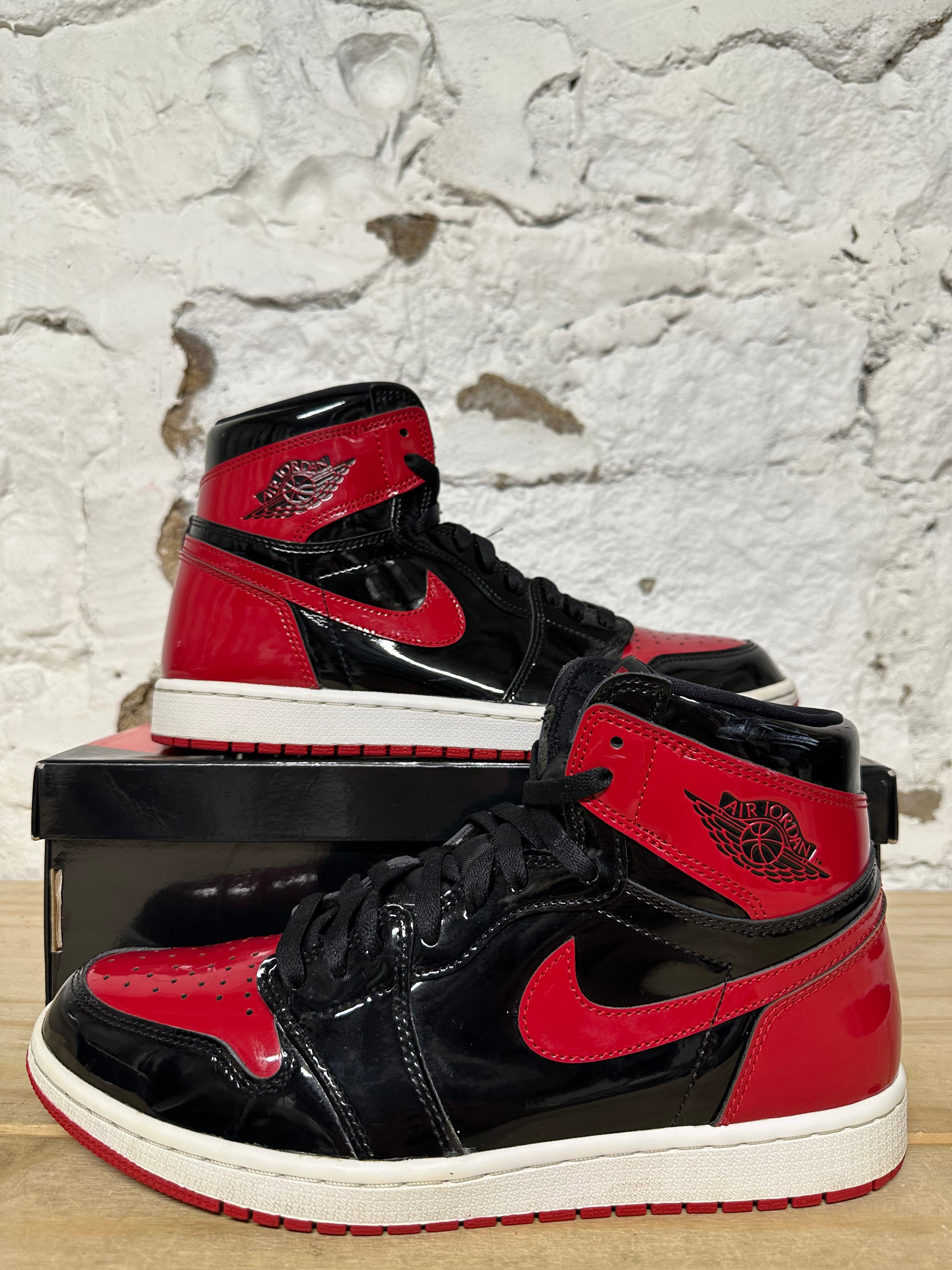 Air Jordan 1 High Patent Bred Sz 11