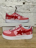 Bape Bapesta Pink Red Sz 8.5 DS