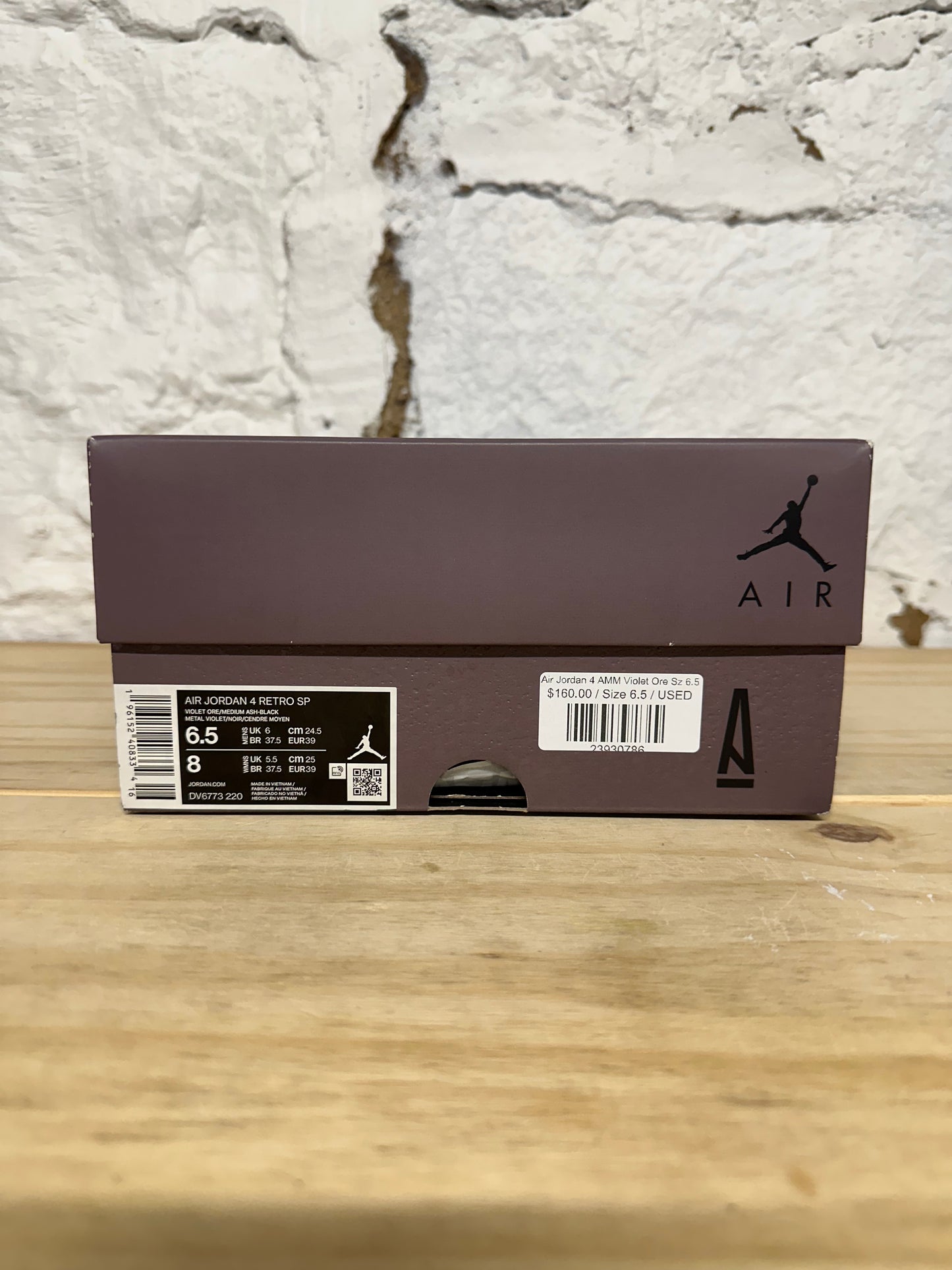 Air Jordan 4 A Ma Maniere Violet Ore Sz 6.5